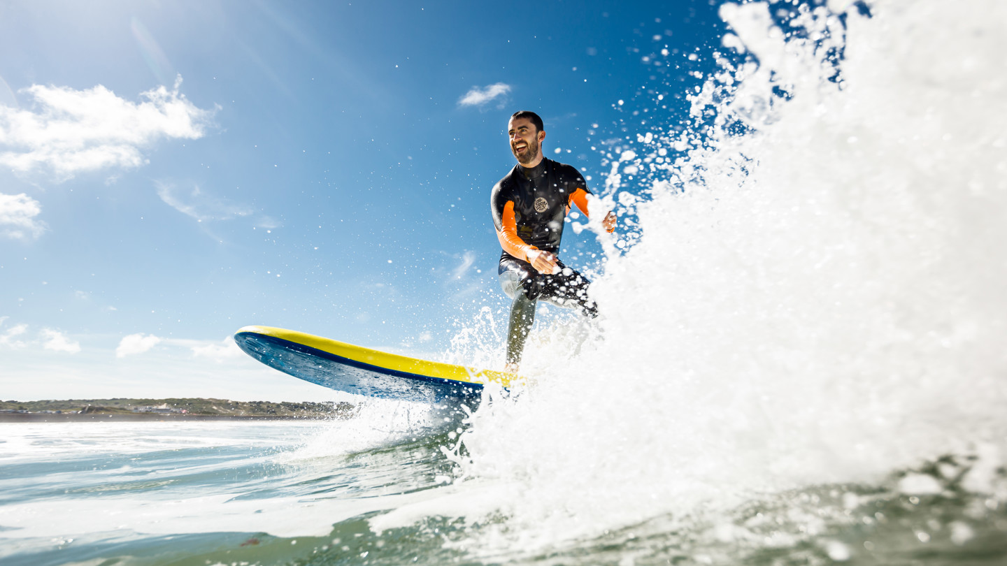 Man surfing